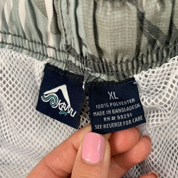 Kanu Swim Shorts Men XL Extra Large Ivy Tahiti Quick Dry Brief Lined Beach Trunk - Picture 4 of 13